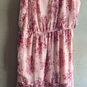 Black Tape_ Pale Pink Floral Dress